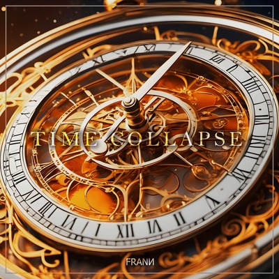 Album cover of 'Time Collapse' by FRANN - Music release by artist FRANN featuring motivational and uplifting themes